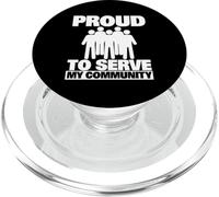 Proud To Serve My Community Volunteering PopSockets PopGrip for MagSafe