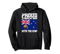 Proud To Share My Home With The Kiwi New Zealand Kiwi Pullover Hoodie