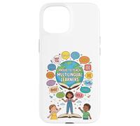 Proud To Teach Multilingual Learners ELL Education Classroom Case for iPhone 15