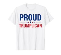 Proud Trumplican Republican American Flag Funny President T-Shirt