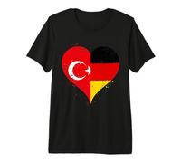 Proud Turkish German Pride? A Cool Germany Turkey Flag Premium T-Shirt