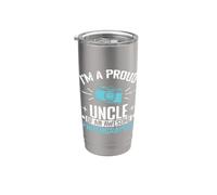 Proud Uncle Awesome Photographer Snap Stainless Steel Insulated Tumbler