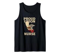 Proud Union Nurse California Flag RN Labor Rights Design Tank Top