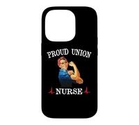 Proud Union Nurse Safe Staffing Saves Night Shift RN ER ICU Case for iPhone 14 Pro