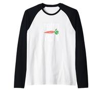 Proud Vegan Carrot Raglan Baseball Tee