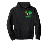Proud Vegan Happy Broccoli Carrot Vegetables Pullover Hoodie