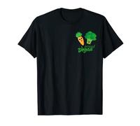 Proud Vegan Happy Broccoli Carrot Vegetables T-Shirt