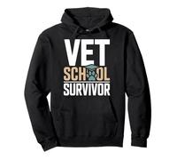 Proud Vet School Survivor Veterinary Graduate Pullover Hoodie