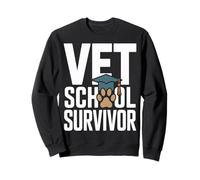 Proud Vet School Survivor Veterinary Graduate Sweatshirt