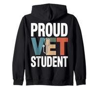 Proud Vet Student Veterinary School Zip Hoodie