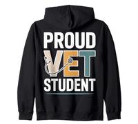 Proud Vet Student Veterinary School Zip Hoodie