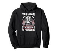 Proud Veteran Wife My Husband Risked His Life Patriotic Pullover Hoodie