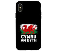 Proud Wales Flag "Cymru Am Byth" Patriotic Welsh Flag Case for iPhone X/XS