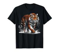 Proud Wandering Tiger in Artistic Style. T-Shirt