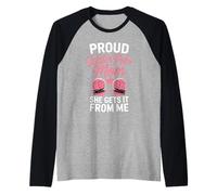 Proud Water Polo Mom She Gets It from Me Raglan Baseball Tee