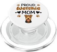 Proud Welshie Mom Welsh Terrier Dog Lover PopSockets PopGrip for MagSafe