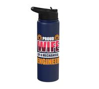 Proud Wife of an Engineer Stainless Steel Insulated Water Bottle