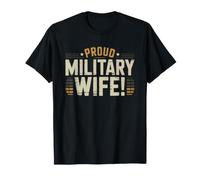 Proud Wife Retired Military Veteran Army Spouse Support Love T-Shirt