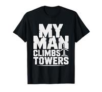 Proud Wind Turbine Technician Wife Clean Energy Worker T-Shirt