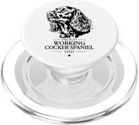 Proud Working Cocker Spaniel Dad Funny Dogs Owners PopSockets PopGrip for MagSafe