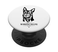Proud Working Kelpie Mom Funny Dogs Owners Herding Dog PopSockets Adhesive PopGrip
