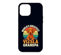 Proud World's Greatest Vizsla Grandpa Retro Sunset Dog Case for iPhone 12 Pro Max