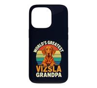 Proud World's Greatest Vizsla Grandpa Retro Sunset Dog Case for iPhone 13 Pro