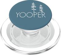 Proud Yooper, Up North Pine Trees in the Upper Peninsula MI PopSockets PopGrip for MagSafe