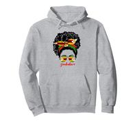 Proud Zimbabwe Flag For Women Girl Zimbabwean Pride Roots Pullover Hoodie