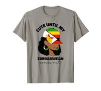 Proud Zimbabwe Flag For Women Girl Zimbabwean Pride Roots T-Shirt