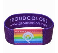 PROUDCOLORS Rainbow Bracelet, The Book Of Answers Pride Wristband with NFC TapPlay, LGBTQ Stretch Wristband for Pride Month Accessories Gifts