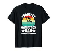 Proudest Gymnastics Dad Ever Funny Father's Day Gymnast Value Graphic T-Shirt