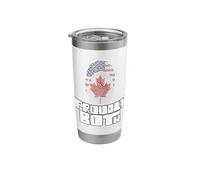 Proudly Both Dual Citizenship Canada Stainless Steel Insulated Tumbler