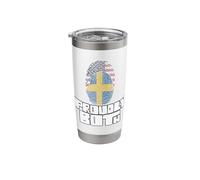 Proudly Both Dual Citizenship Sweden Stainless Steel Insulated Tumbler
