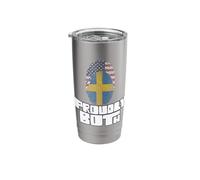 Proudly Both Dual Citizenship Sweden Stainless Steel Insulated Tumbler
