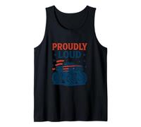 Proudly Loud Monster Truck Design Tank Top