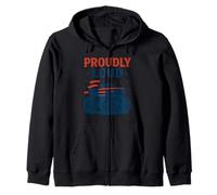 Proudly Loud Monster Truck Design Zip Hoodie