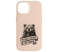 Proudly Outside the Norm Bear Individuality Thinker Case for iPhone 14