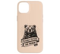 Proudly Outside the Norm Bear Individuality Thinker Case for iPhone 14 Plus