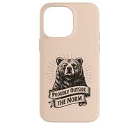 Proudly Outside the Norm Bear Individuality Thinker Case for iPhone 14 Pro Max