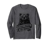 Proudly Outside The Norm Bear Individuality Thinker Long Sleeve T-Shirt