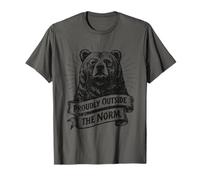 Proudly Outside The Norm Bear Individuality Thinker T-Shirt