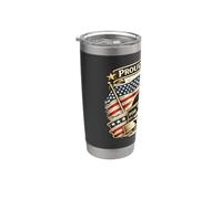 Proudly Serving 250 Years Eagle Flags Veterans Patriotic USA Stainless Steel Insulated Tumbler