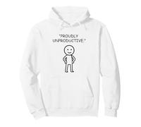 "Proudly Unproductive" Anti-Hustle Relaxing Person Pullover Hoodie
