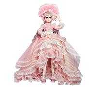 Proudoll 1/3 BJD Doll 60cm 24in SD Ball Jointed Dolls Princess Suit Wig Dress Shoes Free to Change DIY Girl Gift (Doll + Full Accessories, Pink-OLN)