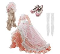 Proudoll 1/3 BJD Doll 60cm 24in SD Ball Jointed Dolls Princess Suit Wig Dress Shoes Free to Change DIY Girl Gift (Only Accessories(without Doll), Pink-OLN)