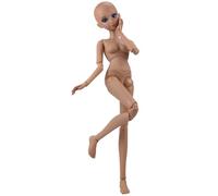 Proudoll 1/3 BJD Doll Body - Moon Goddess Tan Skin Customized DIY Doll with 20 Moveable Joints & Changeable Eyes for Collectors