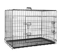 proudpet PET CRATE Folding Double Door Metal Puppy Dog Cage (Large - 36 Inch)