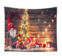 Proumhang Christmas Wall Tapestry Wall Hanging Decoration Snowman Santa Claus Chritsmas Tree Element Digital Printing Tapestry Bedding Tapestry Bedroom Living Room Style 20 95cm*73cm(37"*29")