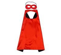 Proumhang Halloween Christmas Carnival Children's Day Birthday Party Cosplay Performance Costume Cloak Superhero Capes For Kids 1-9 years old Red